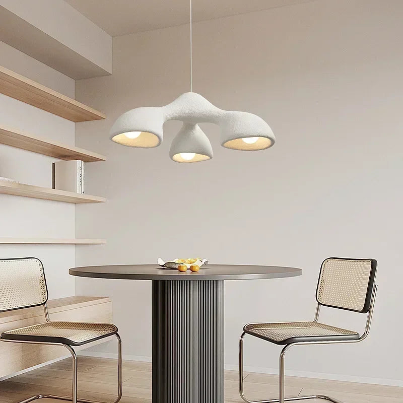 Nordic Minimalist Cloud Pendant Light – Japandi LED Designer Chandelier