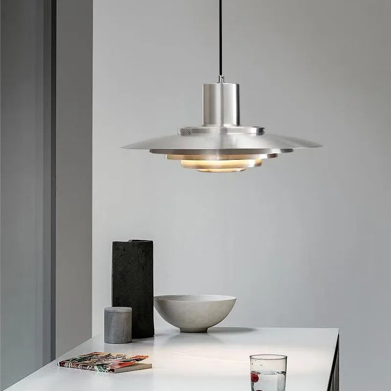 Nordic Minimalist Aluminum LED Pendant Lamp Bar Counter Dining Room Bedroom Kitchen Designe Creative Chandelier Home Decor Light