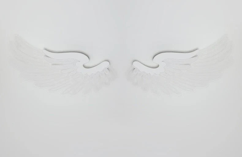 Angel Wings Wall Lamps Nordic Creative Personality RGB LED Wall Lamp for Living Room Bedroom Restaurant Bar Decoration Lighting
