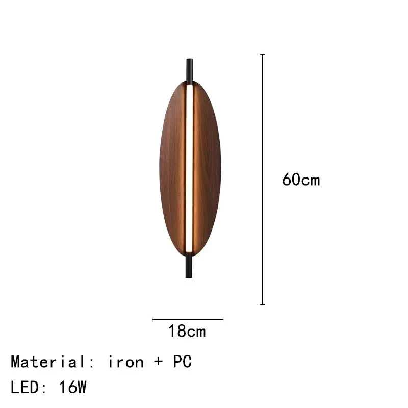Modern Oval LED Wall Light – Sculptural Ambient Sconce