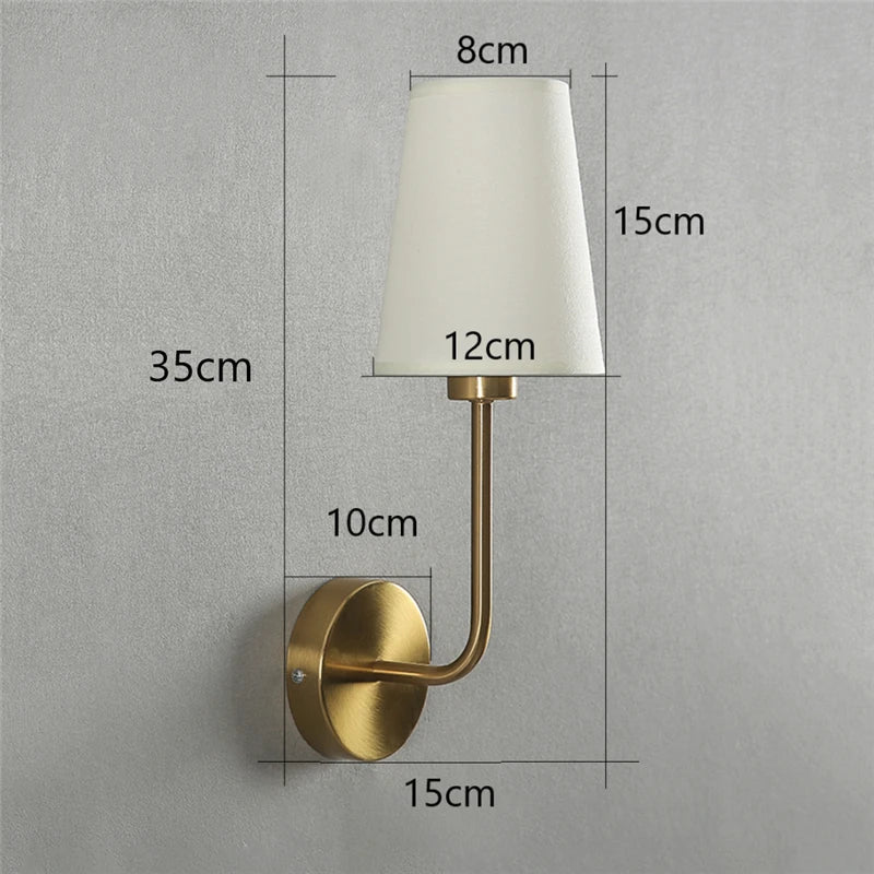 Modern Simple Wall Lamps LED Metal Curved Pleated Lampshade Wall Lamp Nordic Room Decor Living Room Aisle Background Wall Lights