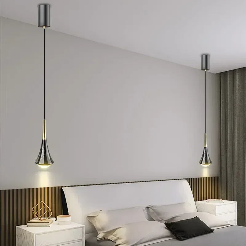 Nordic Luxury Cone Pendant Light – Modern Dimmable Kitchen & Dining Lamp