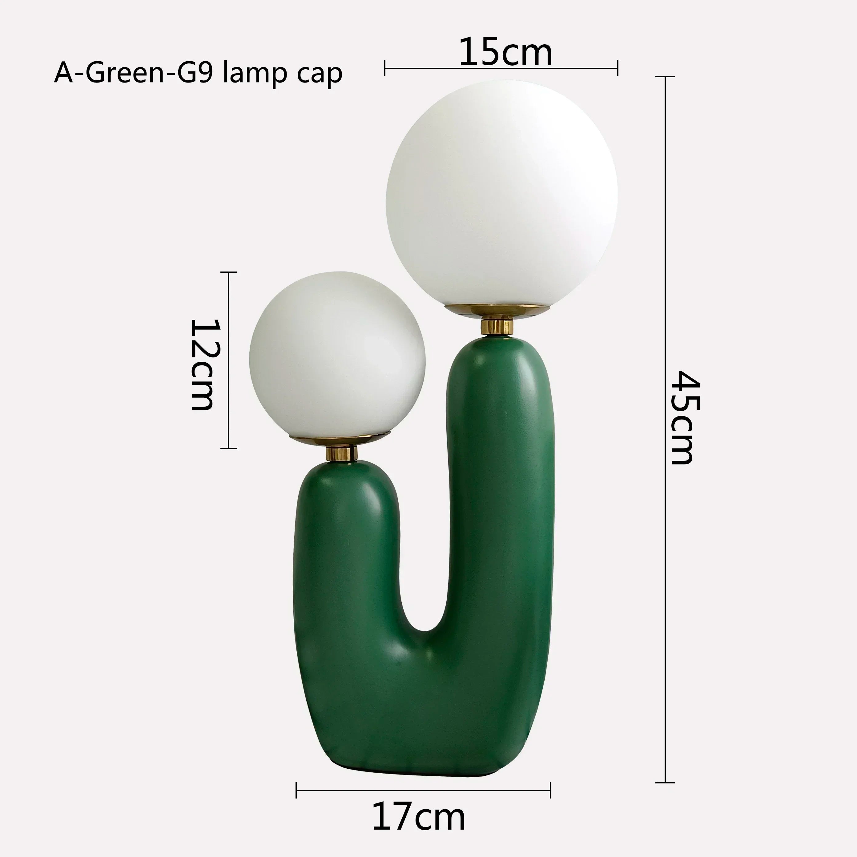 Nordic Dual Head Table Lamp LED – Modern Glass Bedside Lamp for Bedroom & Study