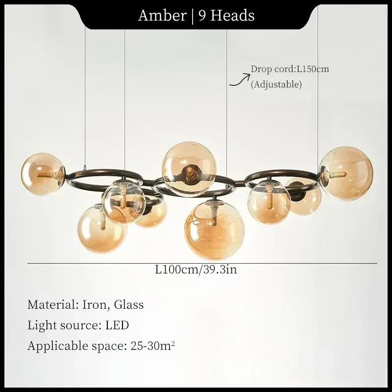 Moonlight lighting magic bean chandelier modern creative hanging lights living room dining room hanging lights home decoration