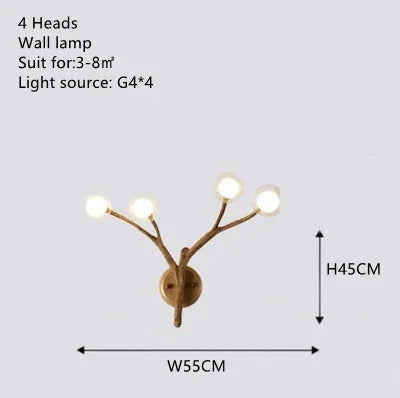 Modern Minimalist Tree Branch LED Chandelier Hotel Lobby Coffee Shop Clothing Store Restaurant Pendant Lamp Art Decor Lighting