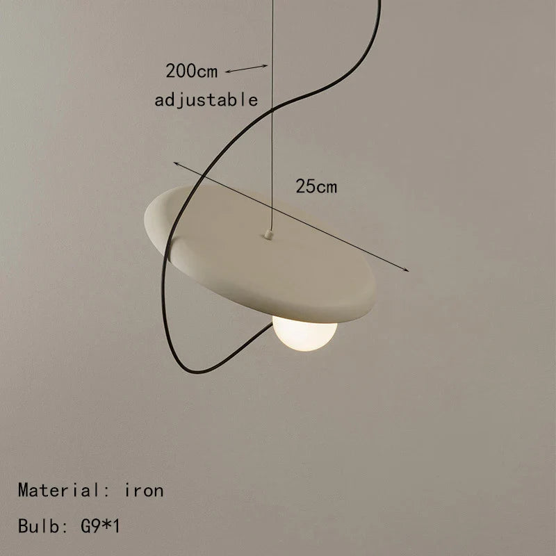 Modern Sculptural Pendant Light – Artistic Loop Design Hanging Lamp