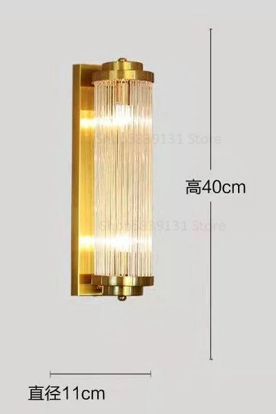 Postmodern Crystal Wall Lamps Living Room Bedside Sconce Lights LED Home Decor Thin Waisted Glass Wall Light Fixture Luminaire