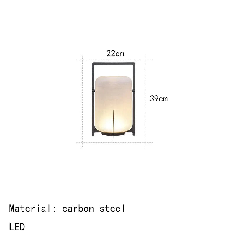 Modern Outdoor Lantern Floor Lamp – Minimalist Garden LED Light