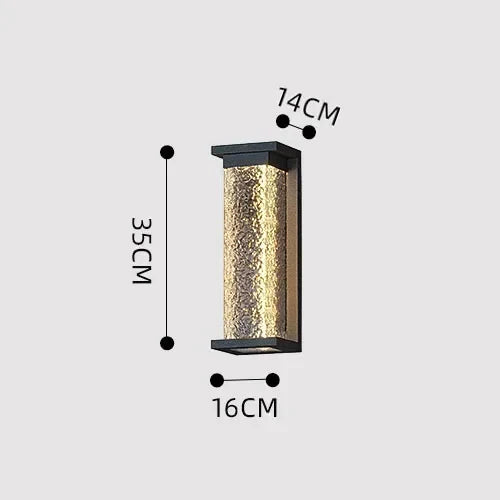 Modern Outdoor LED Wall Light – IP65 Waterproof Stainless Steel Porch Lamp