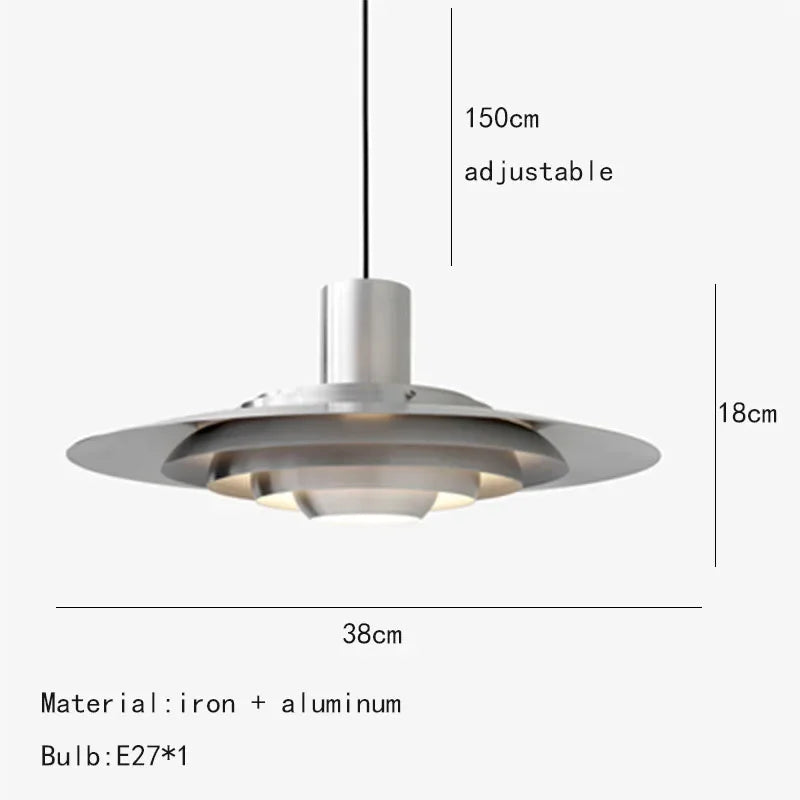 Nordic Minimalist Aluminum LED Pendant Lamp Bar Counter Dining Room Bedroom Kitchen Designe Creative Chandelier Home Decor Light
