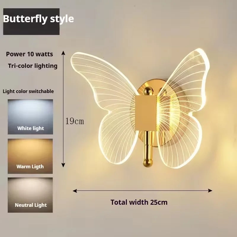 Butterfly Chandelier Minimalist arcylic hanging lights Creative lustres suspendu Living Room Bedroom kitchen island chandelier