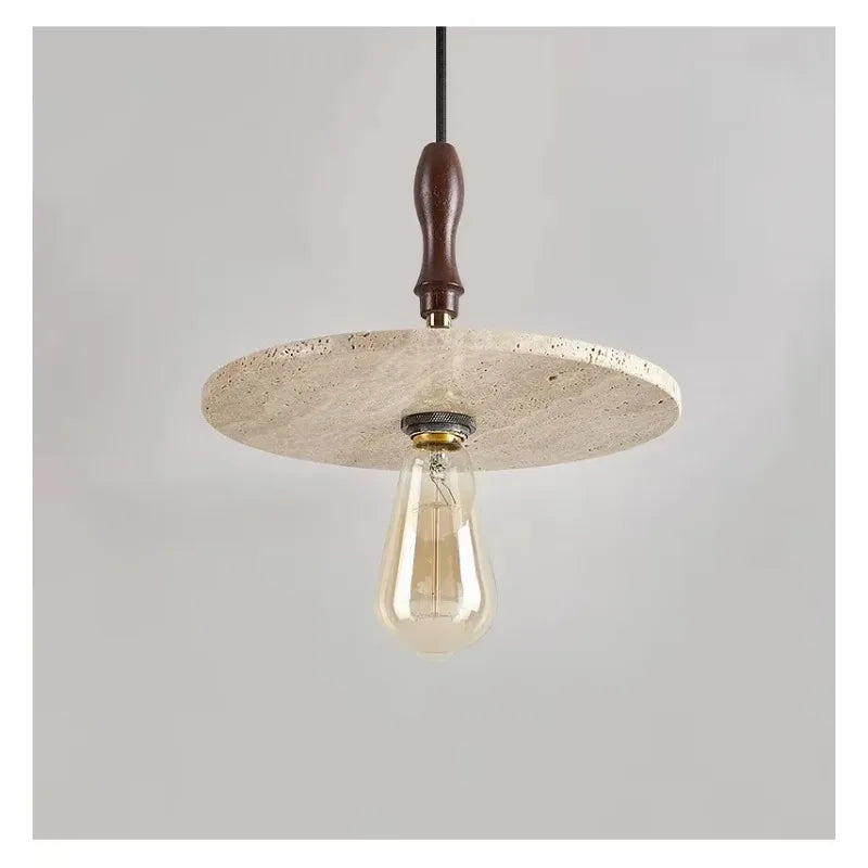 Nordic Modern LED Pendant Light Indoor Lighting Fixture Living Dining Room Decor Yellow Travertine Hanging Lamps Hanglampen
