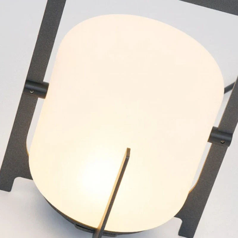 Modern Outdoor Lantern Floor Lamp – Minimalist Garden LED Light