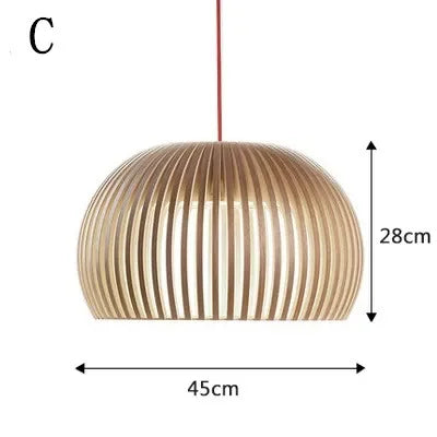 Hand-made Wooden Birdcage Pendant Lamp Netherlands Home Decoration E27 Suspension Light Indoor Led Lighting for Dining Room Bar