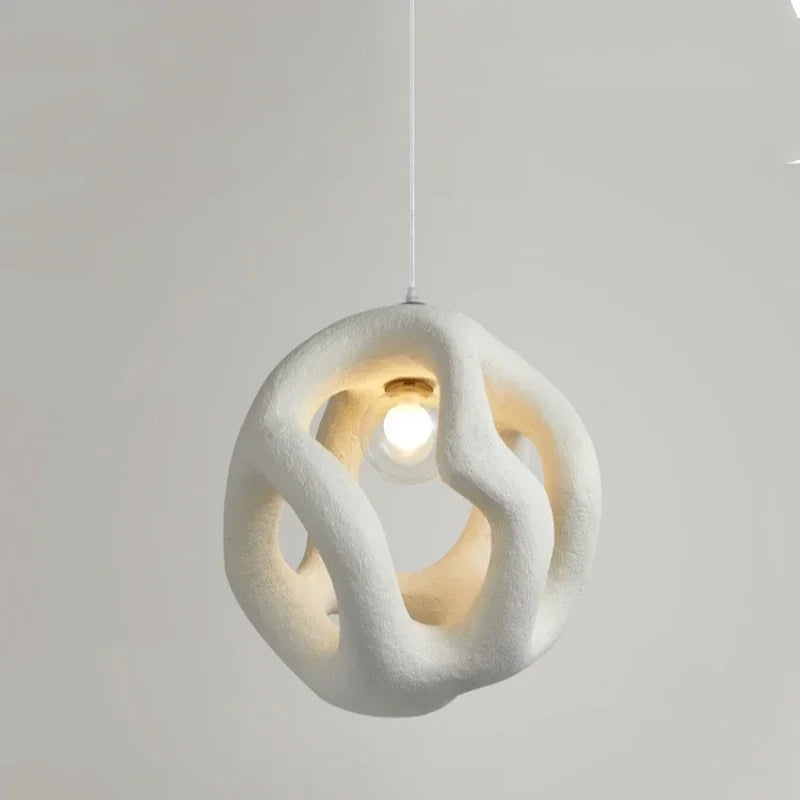 Modern Wabi Sabi Pendant Light – Handmade Nordic Loft Hanging Lamp