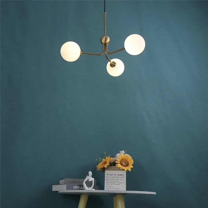 Modern Lustre Ceiling Chandeliers Living Room Bedroom Adjustable Ball Glass Hanging Lamp Nordic LED Home Decor Lighting Fixtures