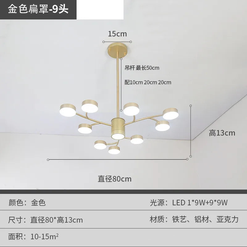 Modern Tree Branch LED Chandelier – Contemporary Ceiling Light Fixture