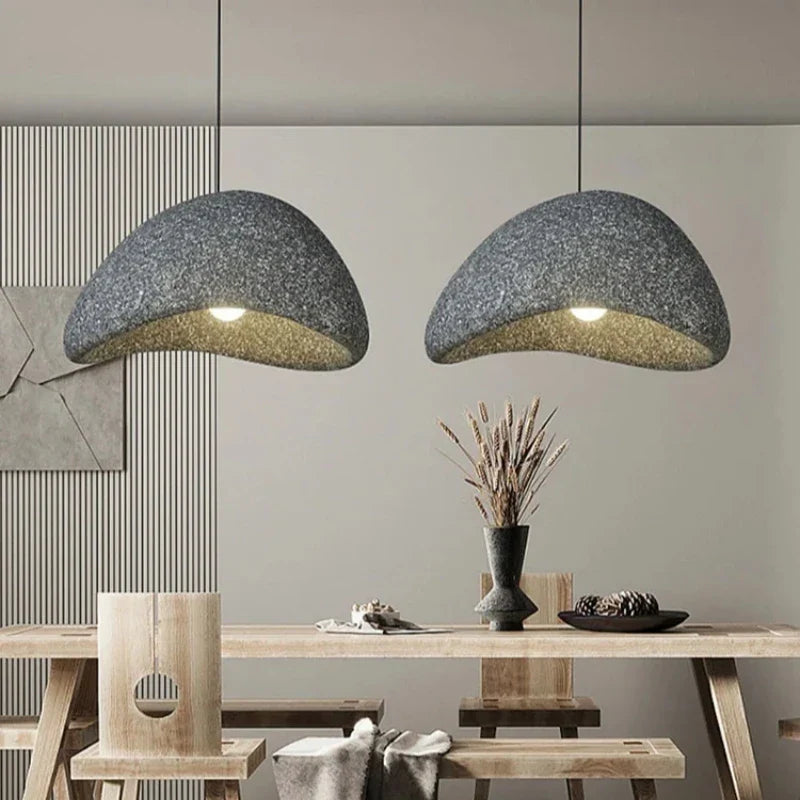Wabi-Sabi Pendant Light – Nordic Minimalist Hanging Lamp
