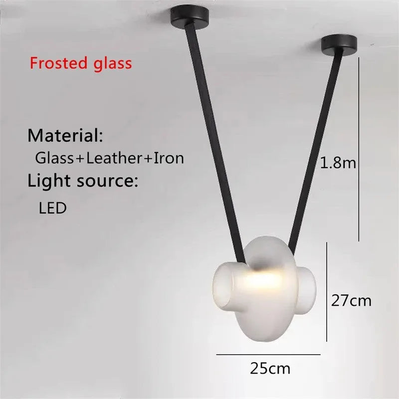 Italian Designer Glass Pendant Light – Modern Luxury LED Hanging Lamp