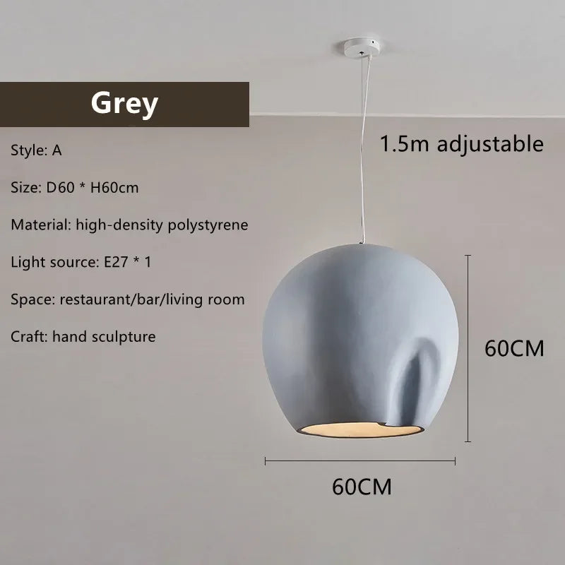 New Look Wabi-Sabi Art Pendant Lamp Lustre Restaurant Chandelier Homestay Decor Bedroom Loft Suspension Ceiling Light Fixture