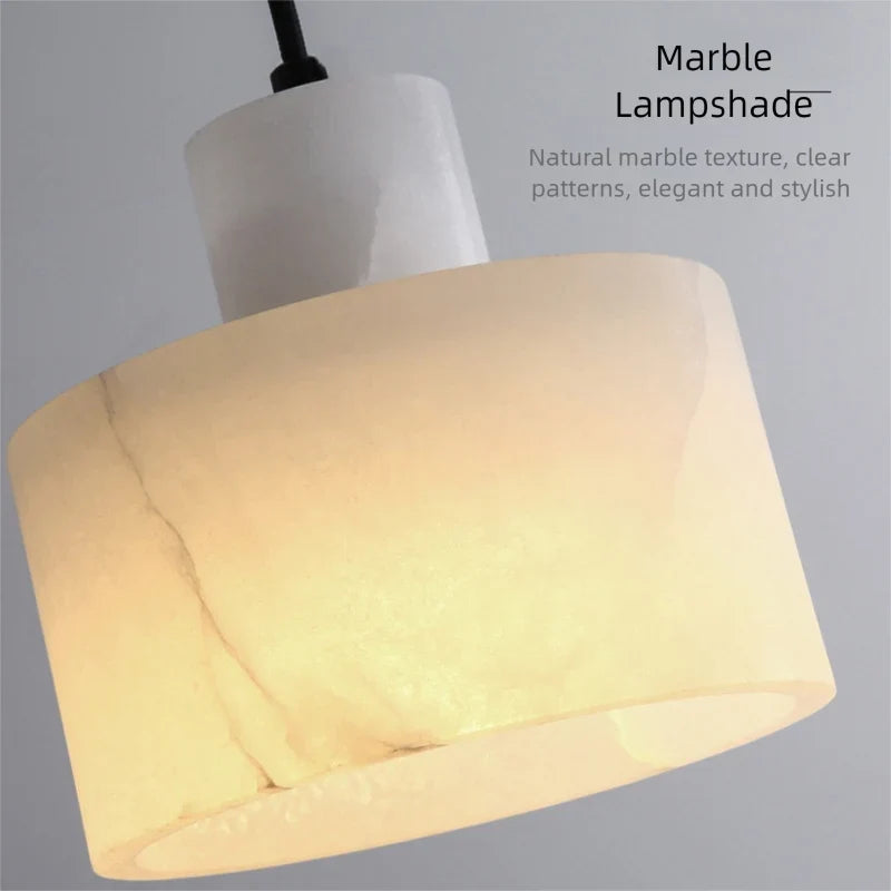New Chinese-style Spanish natural marble hanging lights for entrance hall, balcony, dining room, bar counter, master bedroom, be