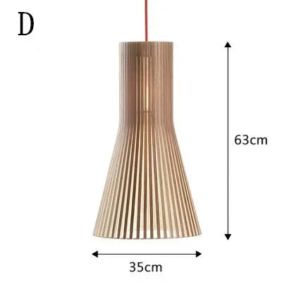 Hand-made Wooden Birdcage Pendant Lamp Netherlands Home Decoration E27 Suspension Light Indoor Led Lighting for Dining Room Bar