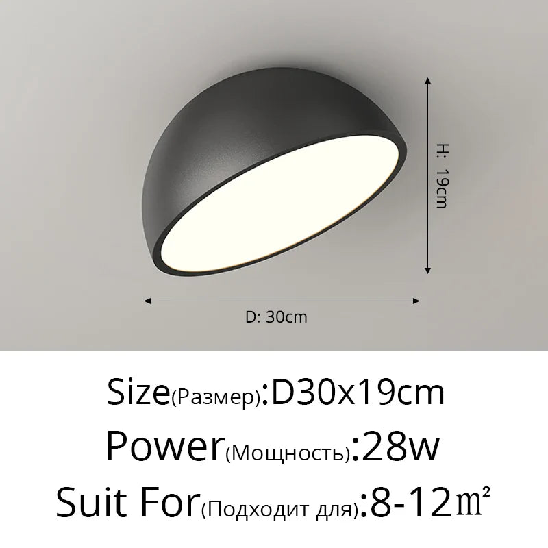 Walnut LED Ceiling Light Retro Full Spectrum Eye Protection Bedroom Lamp Entrance Foyer Corridor Lighting Fixture New Chandelier