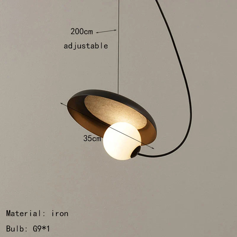 Modern Sculptural Pendant Light – Artistic Loop Design Hanging Lamp