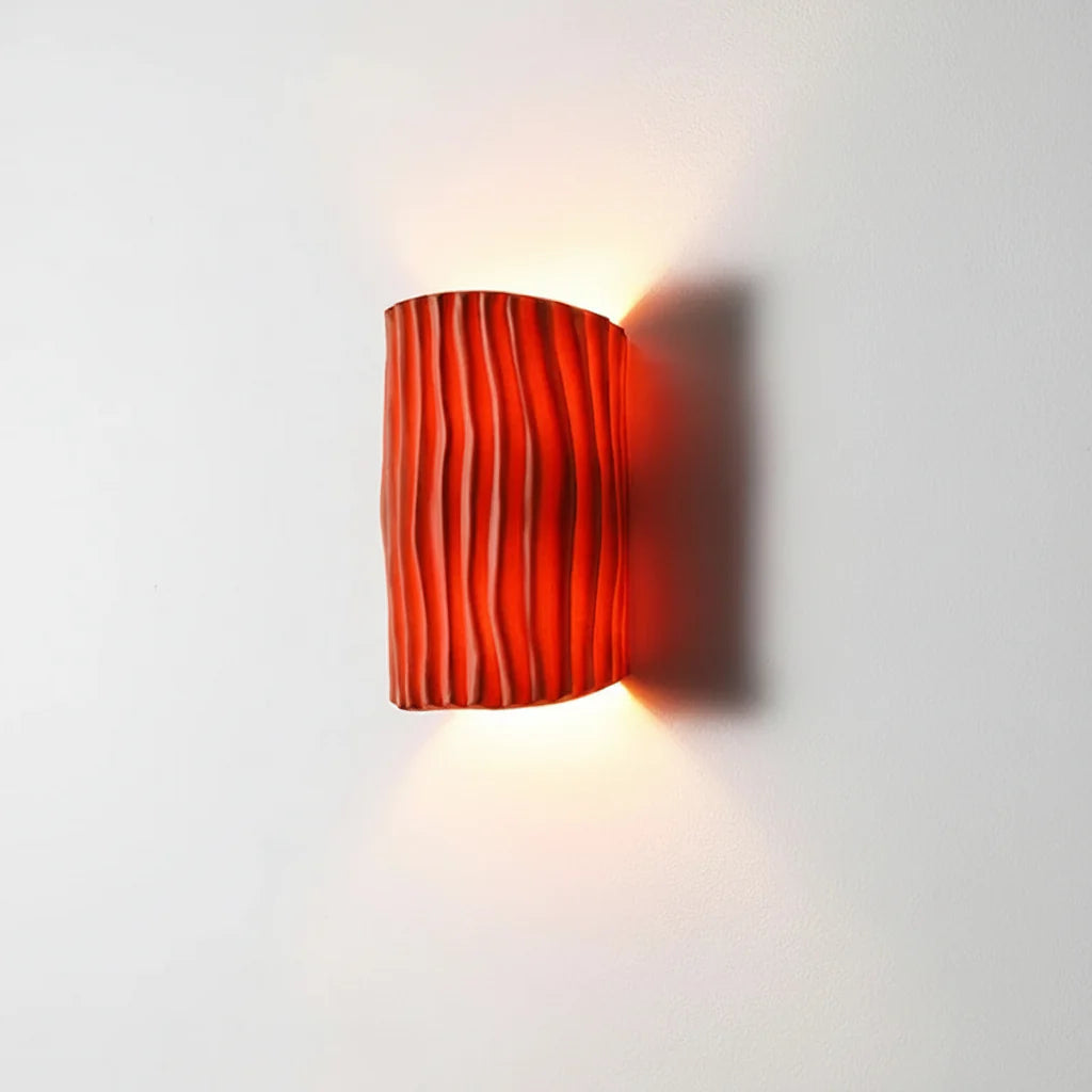 Modern Textured Wall Light – Up & Down LED Ambient Wall Lamp