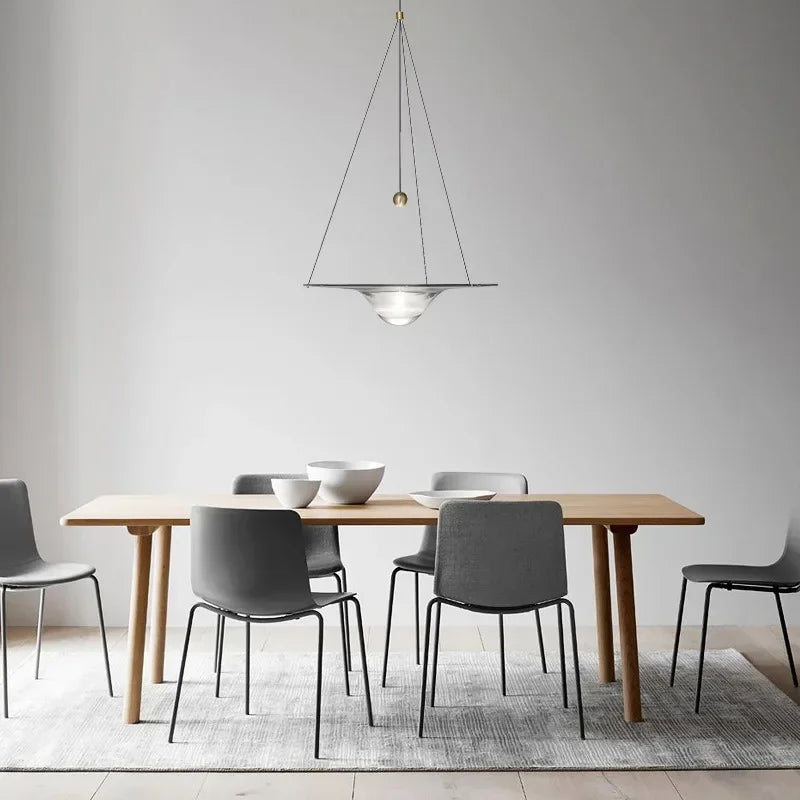 Danish Water Droplet Pendant Light – Modern Nordic Glass LED Chandelier