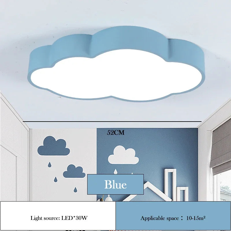 Italy Designer Cartoon Cloud Pendant Lamp Kindergarten Classroom Corridor Dance Room Chandelier Girls Boy Bedroom Decor Lighting