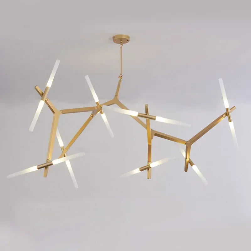Nordic Satellite Chandelier – Modern Branch LED Ceiling Light Fixture
