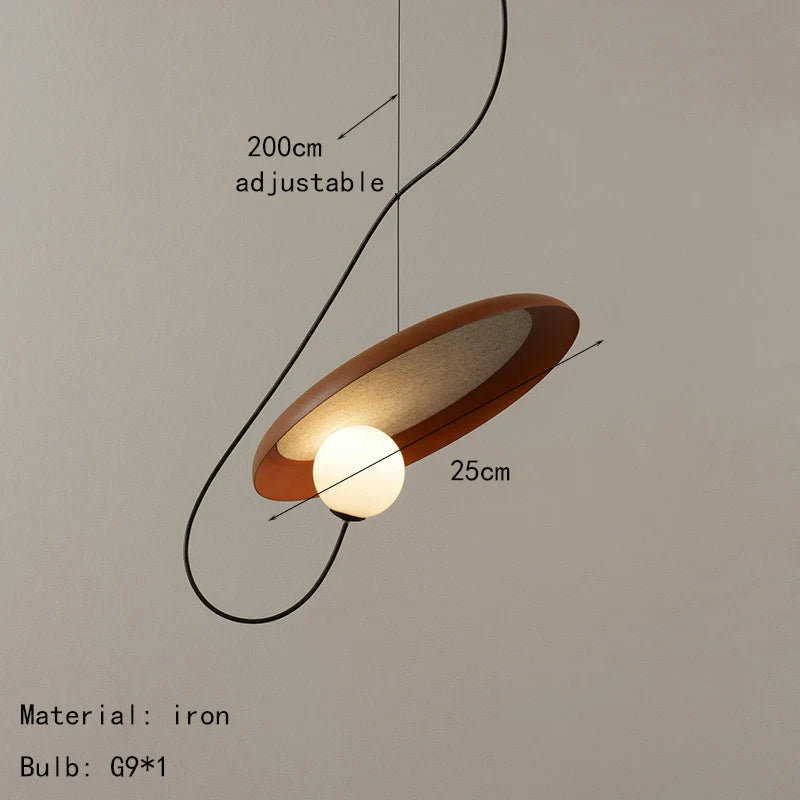 Modern Sculptural Pendant Light – Artistic Loop Design Hanging Lamp