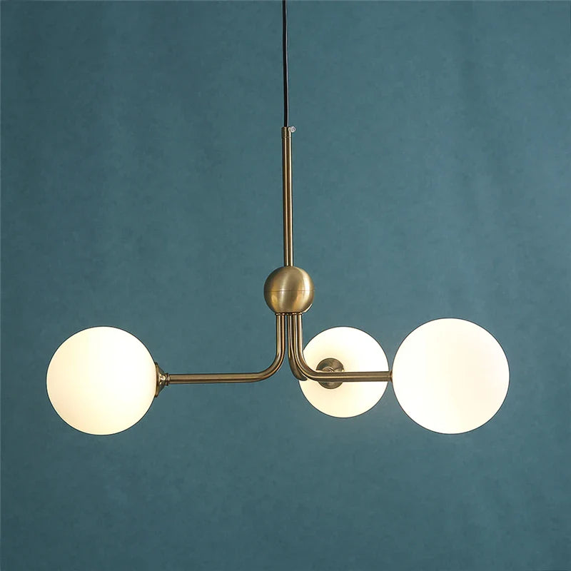 Modern Lustre Ceiling Chandeliers Living Room Bedroom Adjustable Ball Glass Hanging Lamp Nordic LED Home Decor Lighting Fixtures