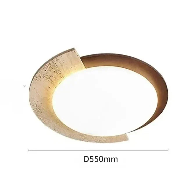 Handcrafted Natural Stone LED Wall Light Japanese Wabi Sabi Style For Homestay Corridor Bedroom living room Ceiling Fixture