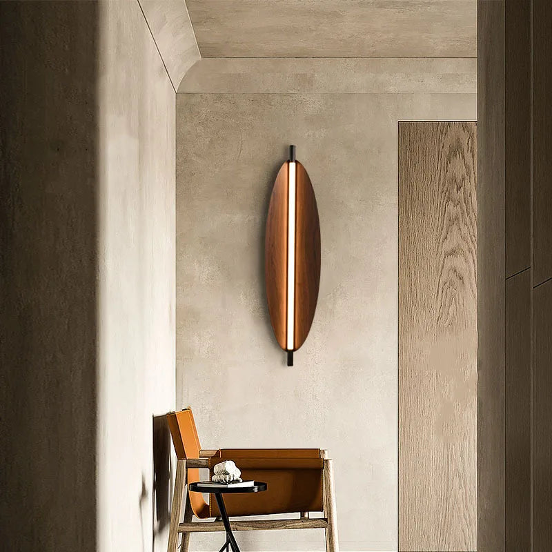 Modern Oval LED Wall Light – Sculptural Ambient Sconce