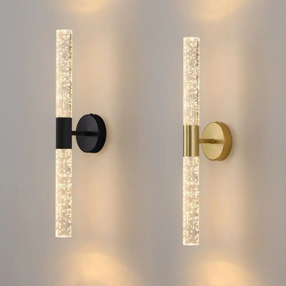 Modern Crystal LED Wall Light – Luxury Bubble Effect