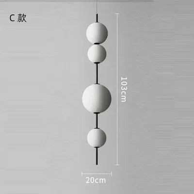 Modern Minimalist Hanging Ball Pendant Light – Multi Sphere Ceiling Lamp