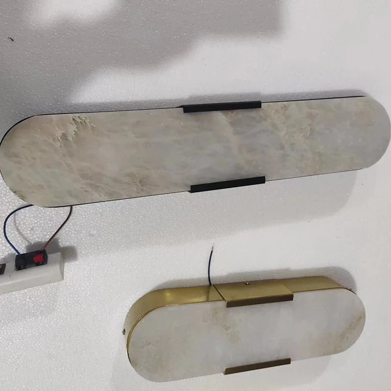 Marble LED Wall Light – Modern Vertical Ambient Sconce