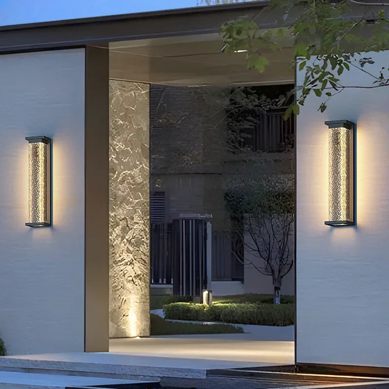 Modern Outdoor LED Wall Light – IP65 Waterproof Stainless Steel Porch Lamp