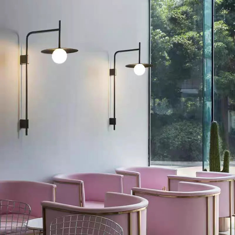 Minimalist Wall Light White Glass With Plug For Parlor Bedroom Study Lighting Fixtures G9 Bulb