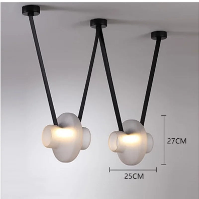 Italian Designer Glass Pendant Light – Modern Luxury LED Hanging Lamp