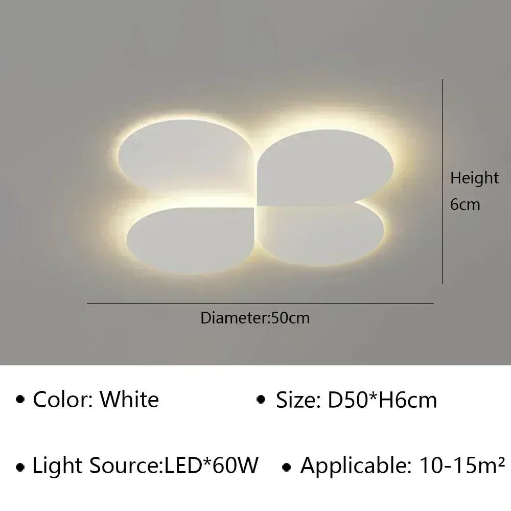 Nordic Minimalist Cream Style LED Ceiling Lamp Restaurant Bedroom Kitchen Island Chandelier Modern Home Decor Lighting Fixture