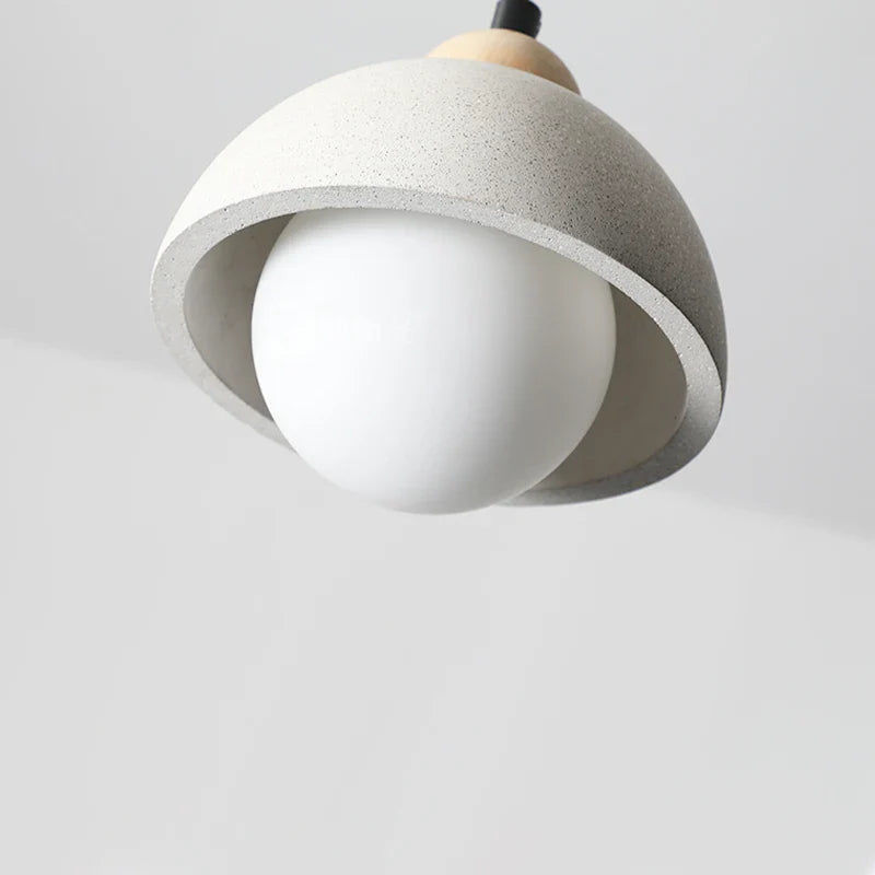 Wabi-sabi bedroom bedside chandelier Nordic simple modern entrance restaurant bar creative cement small ceiling light