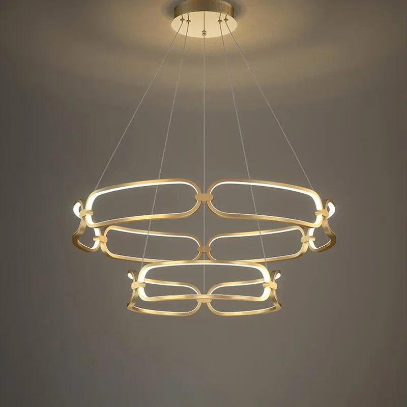 Living Room Chandelier Light Luxury Nordic Style Lamp, Creative Modern Simple Dining Room Lamp Bedroom Lamp