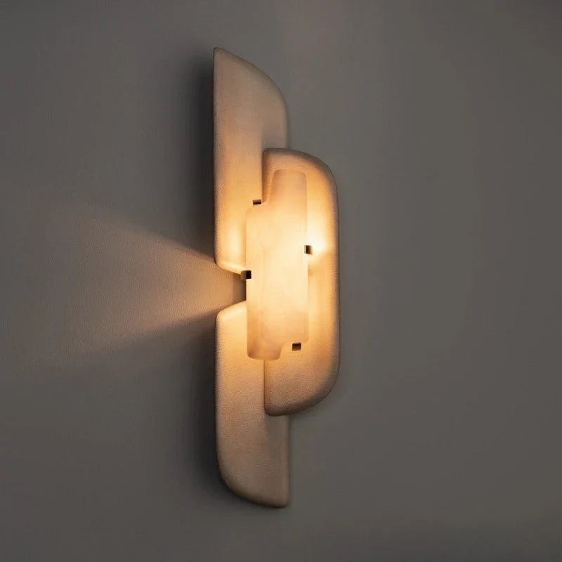 Nordic Marble Acrylic Wall Lamp – Modern Up & Down LED Wall Light