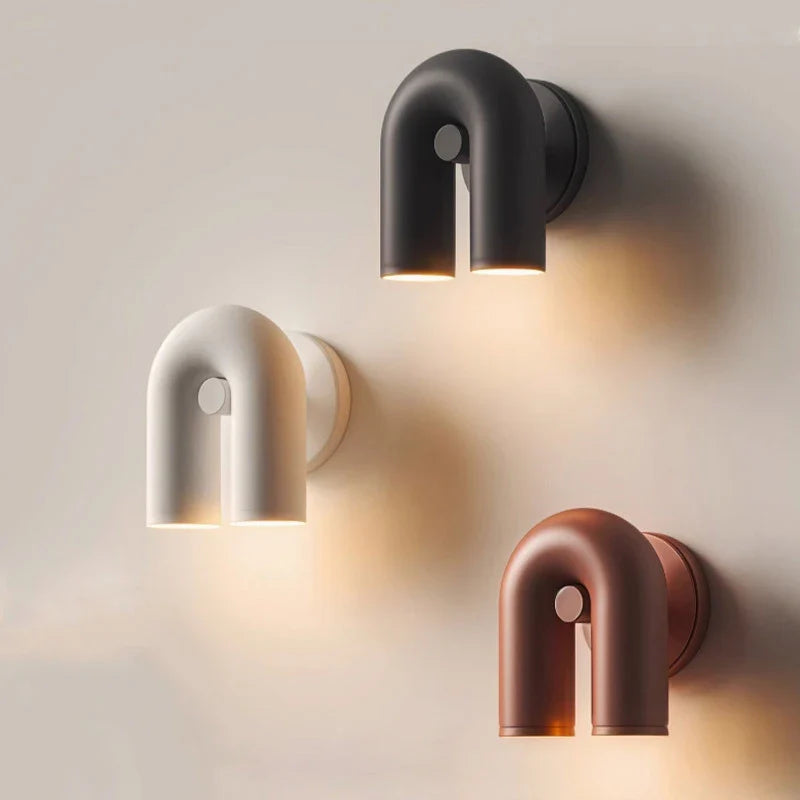 Modern U-Shaped LED Wall Lamp – Minimalist Italian Wall Sconce