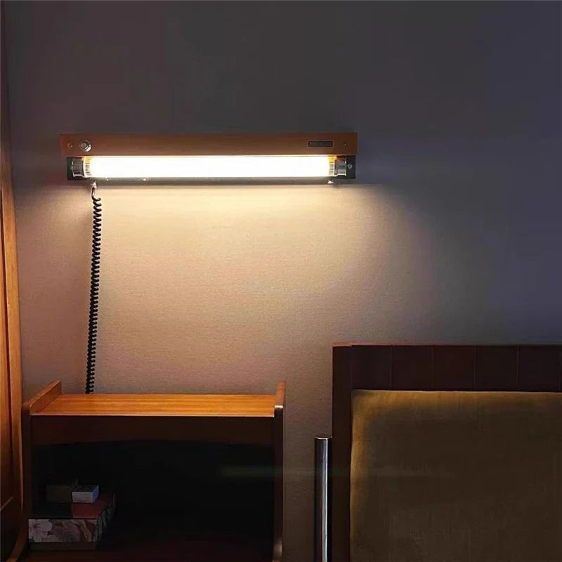 American Vintage Art Wall Lamps Modern Bedroom Dining Living Room Lighting Fixtures Adjustable Brightness No Wiring Wall Lights