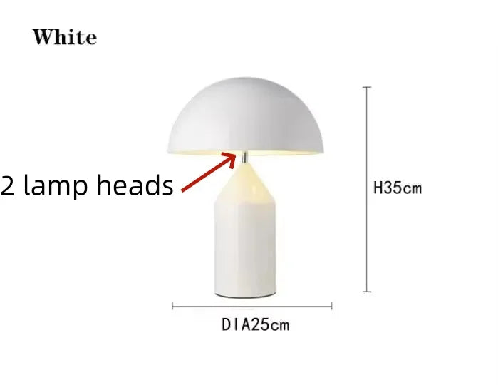Nordic Creative Mushroom LED Desk Lamp Eye Protection Living Room Study Hotel Bedroom Bedlight Art Light Interior Decor Lighting