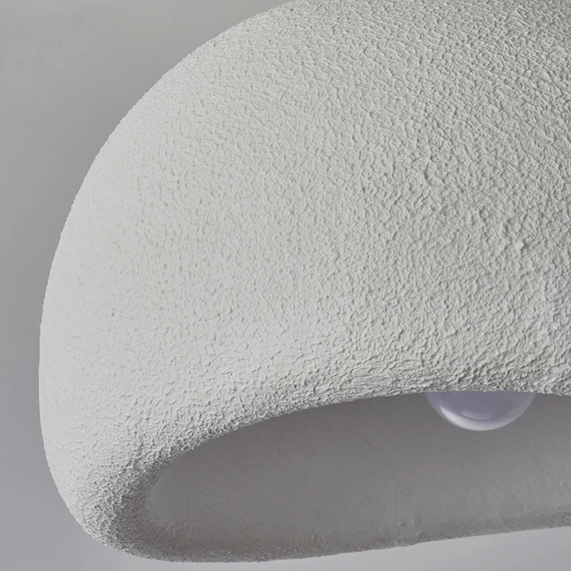 Modern Wabi-Sabi Ceiling Light – Minimalist Resin LED Flush Mount Lamp